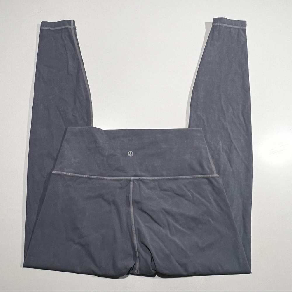 Lululemon dark grey wunder train legging 28” size 8